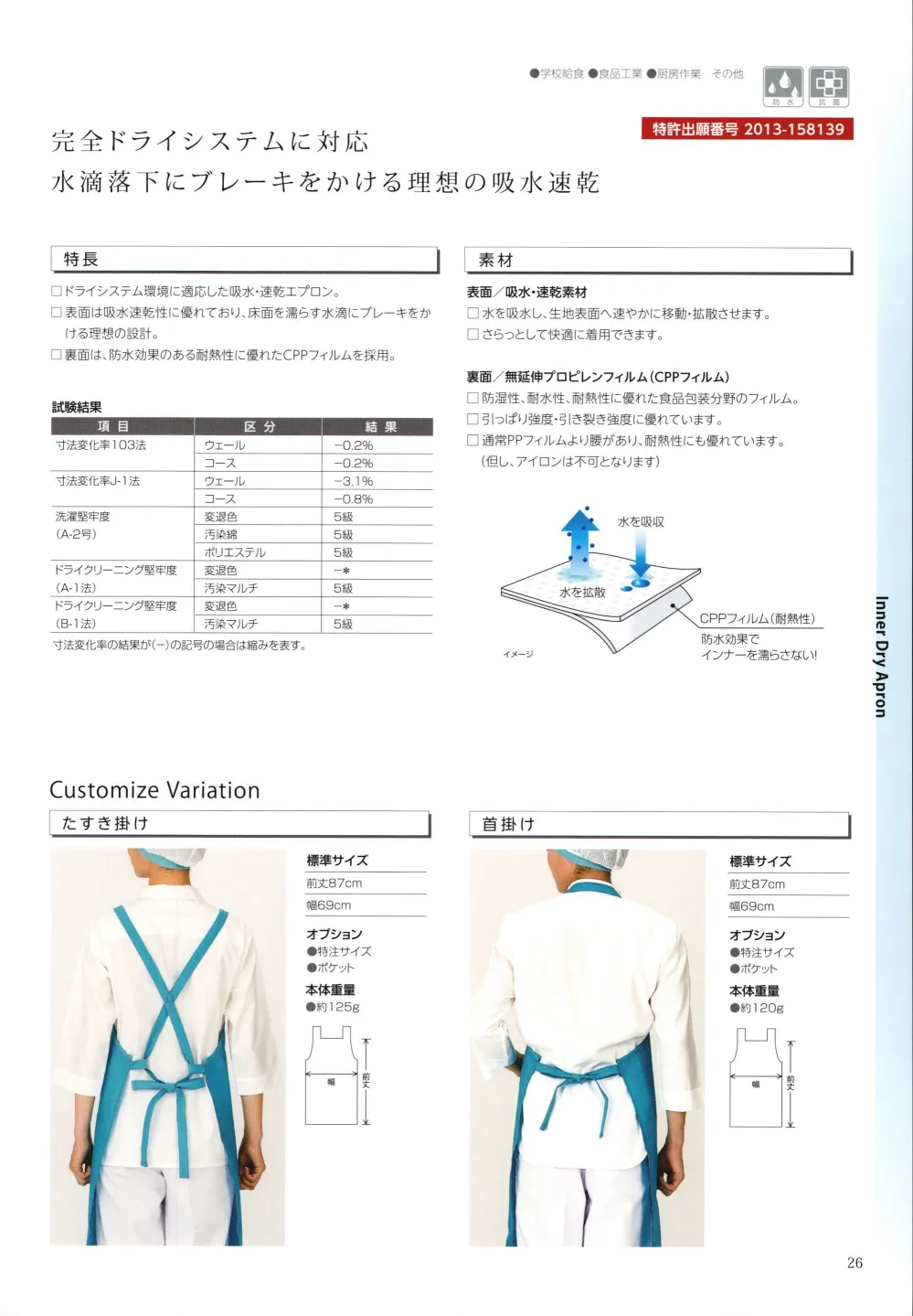 ユニフォーム1.COM 食品白衣jp 食品工場用 ワコウエプロン 2021